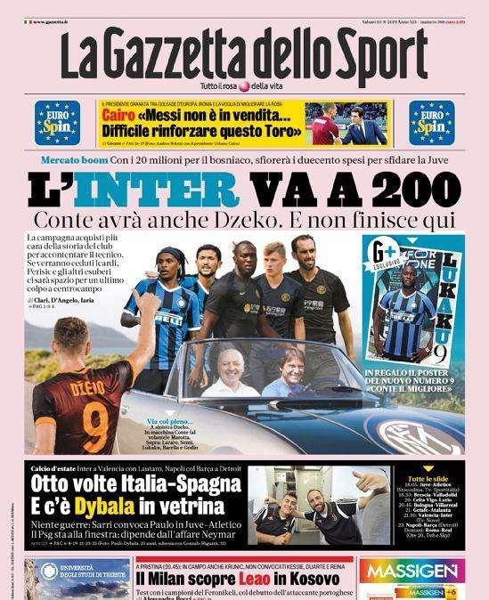 Gazzetta - L’Inter va a 200