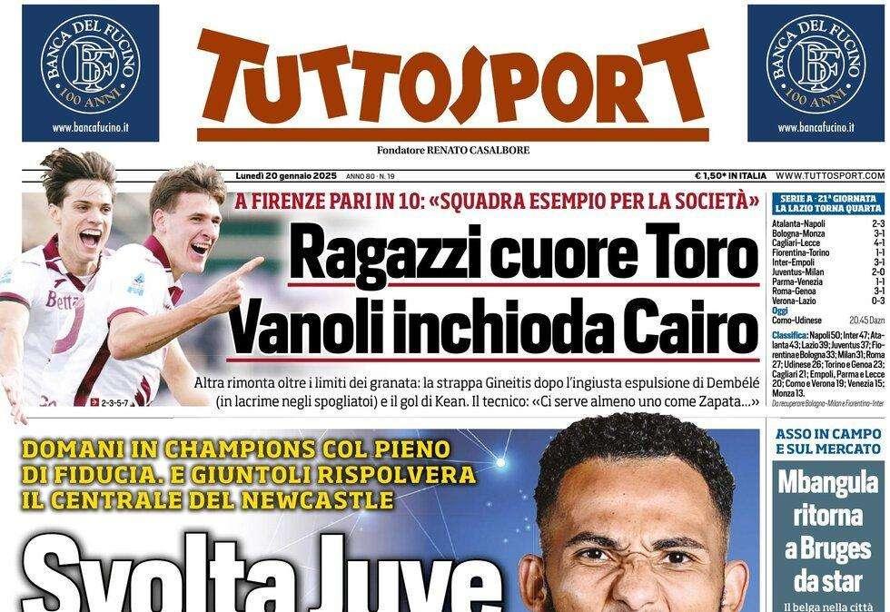 Tuttosport - Svolta Juve, anche Kelly 