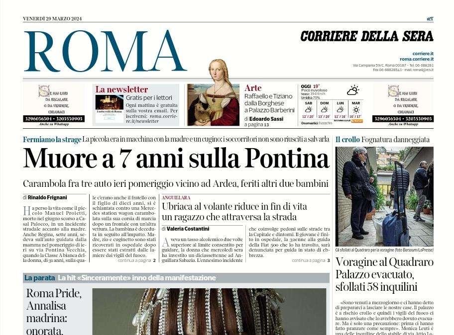 Corriere di Roma - Tudor punta su Zaccagni