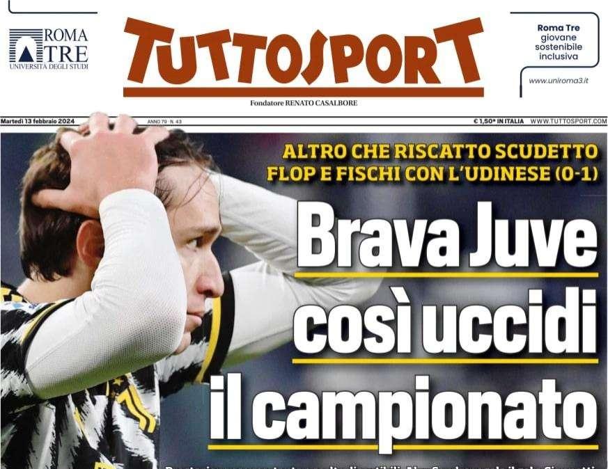 Tuttosport - Brava Juve, così uccidi il campionato 