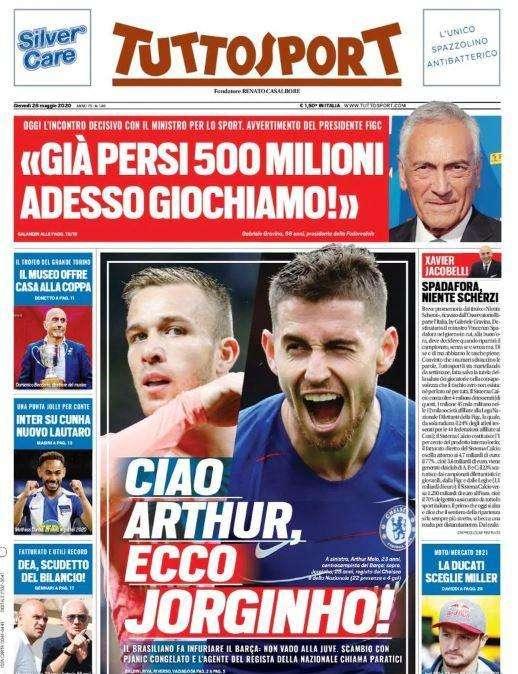 Tuttosport - Ciao Arthur, ecco Jorginho