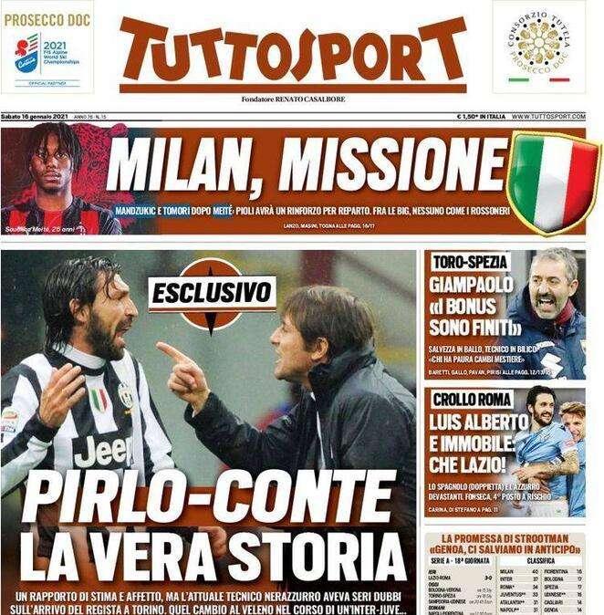 Tuttosport - Pirlo-Conte, la vera storia 
