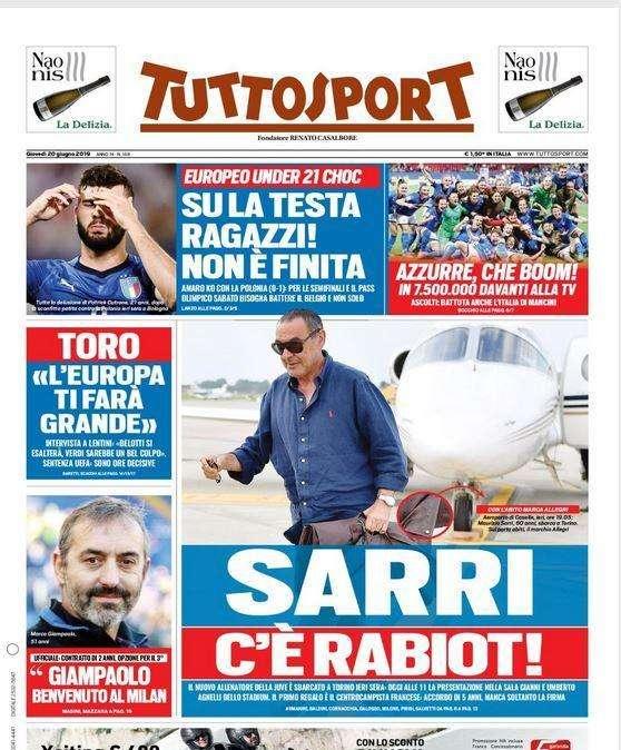 Tuttosport - Sarri, c'è Rabiot