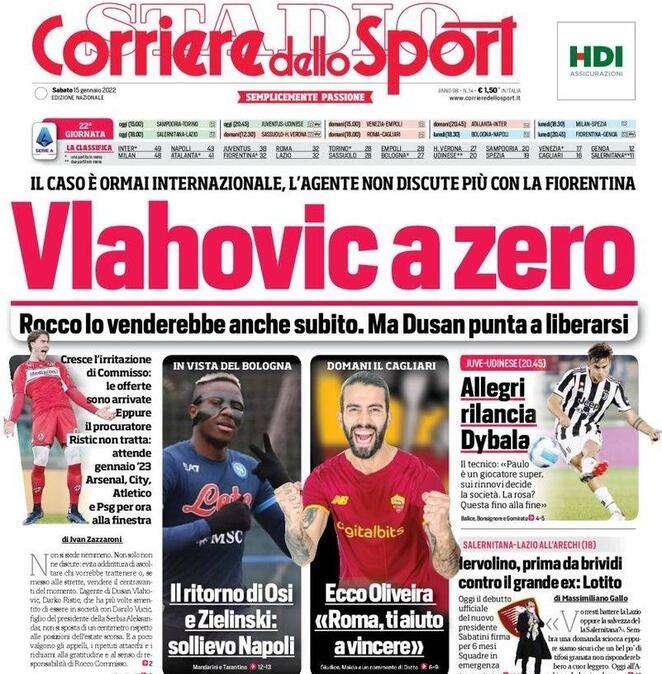 Corsport - Vlahovic a zero 