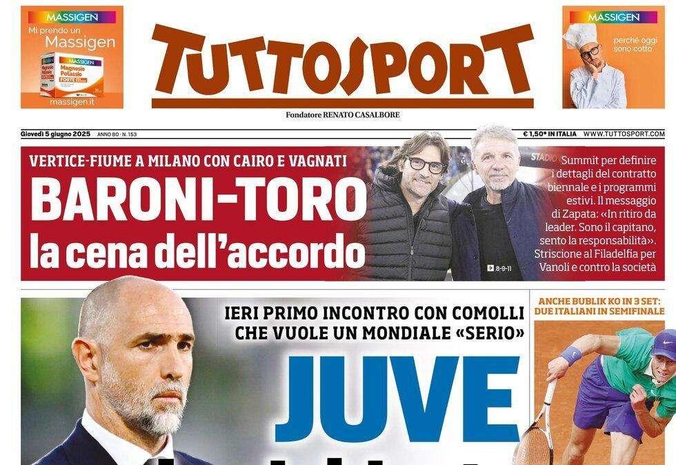 Tuttosport - Niente svolta in panchina, le richieste di Tudor 