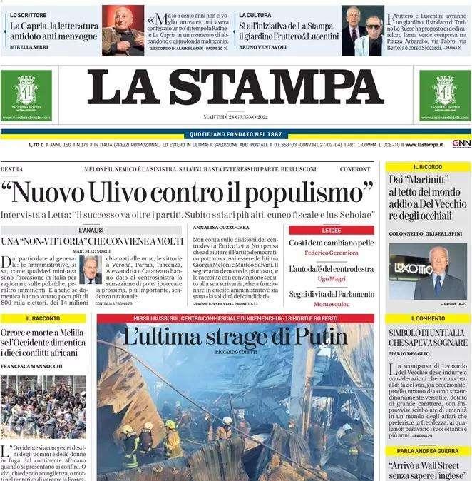 La Stampa - Mani su Zaniolo 