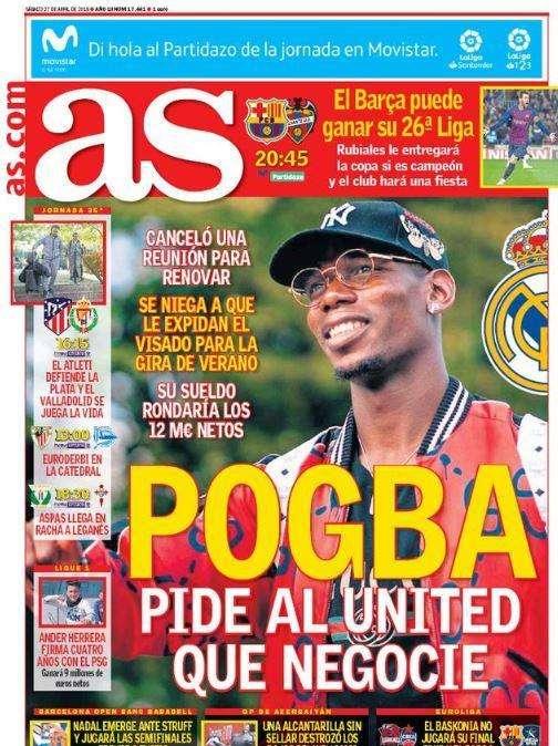 As - Pogba chiede di trattare 