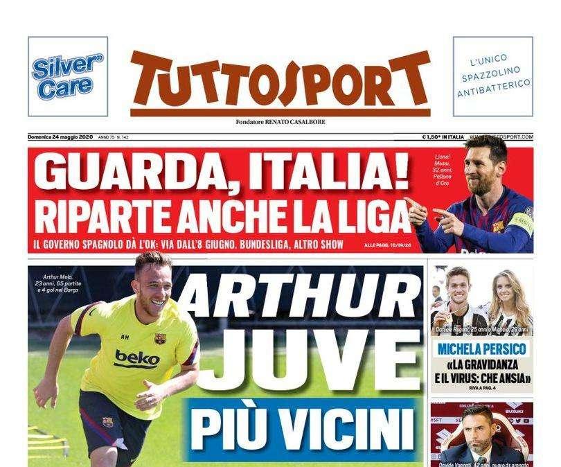 Tuttosport - Juve ed Arthur più vicini 
