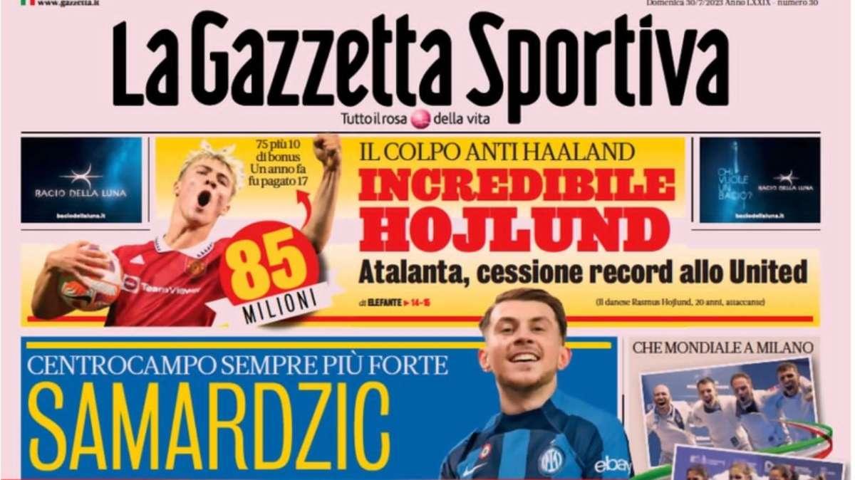 Gazzetta - Samardzic, super motore Inter