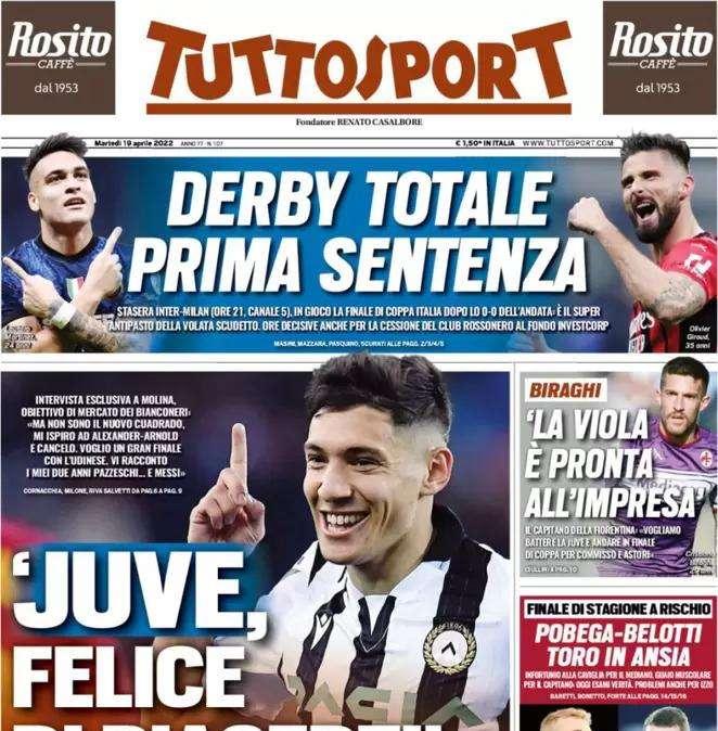 Tuttosport - Molina, Juve felice di piacerti 