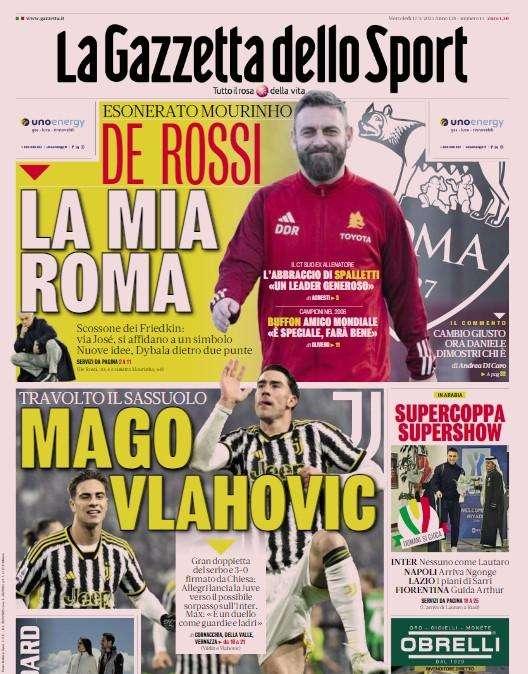 Gazzetta - Juve, mago Vlahovic 