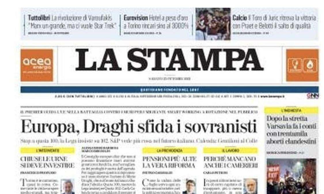 La Stampa - Superlega, l’ultimo no e’ dell’Italia