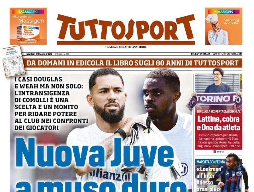 Tuttosport-  Nuova Juve a muso duro 