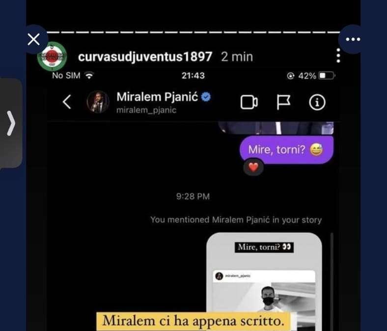 PJANIC risponde a gruppo tifosi su Instagram: "Juve? Vorrei tanto, ma non so se si fa"