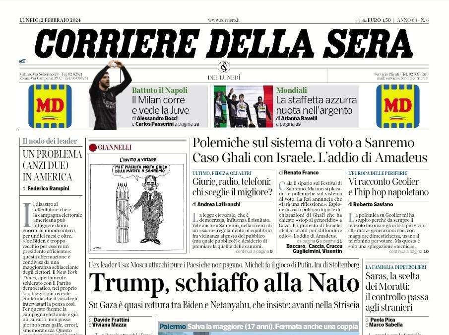 Corsera- Il Milan corre e vede la Juve 