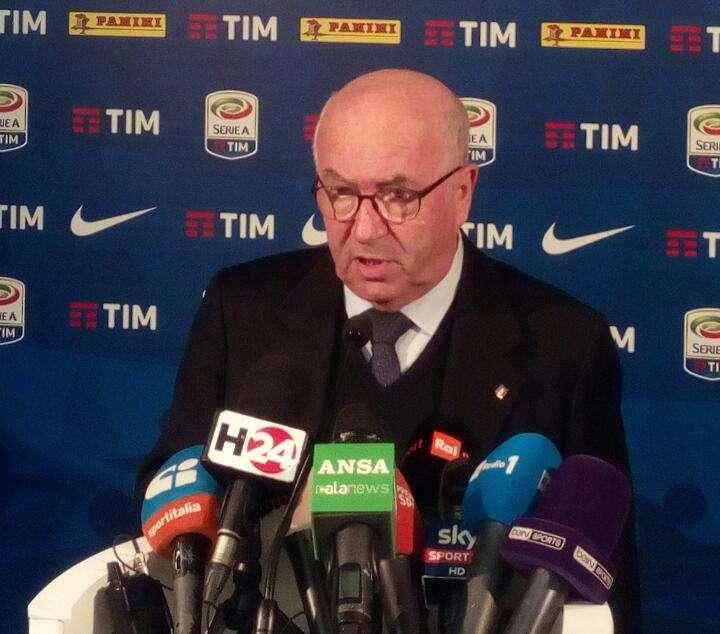 Tavecchio: "Felice che sia stato completato il campionato. Dal 2006 in poi è stata fatta una pulizia sportiva e morale"