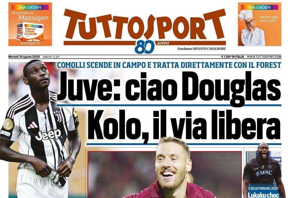 Tuttosport - Juve, ciao Douglas. Kolo, il via libera