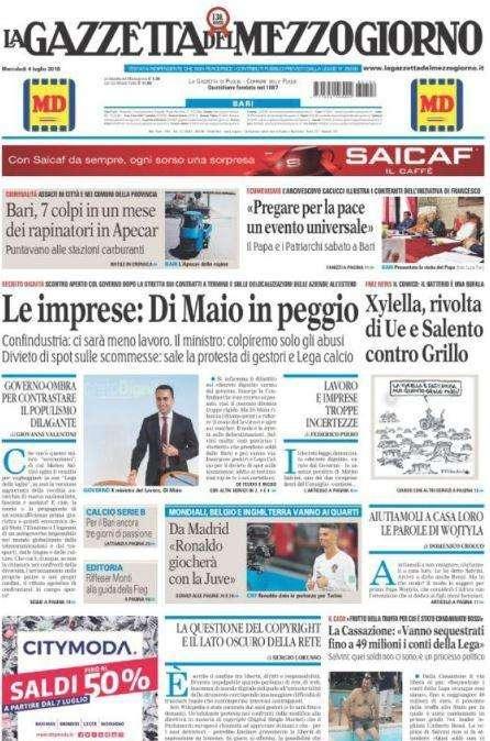 La Gazzetta del Mezzogiorno - Da Madrid: Ronaldo giocherà con la Juve
