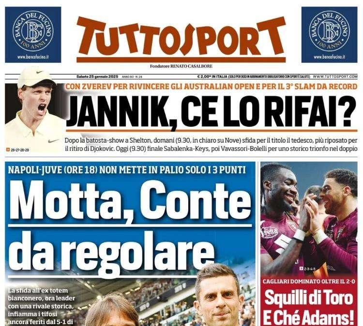 Tuttosport - Motta, Conte da regolare 