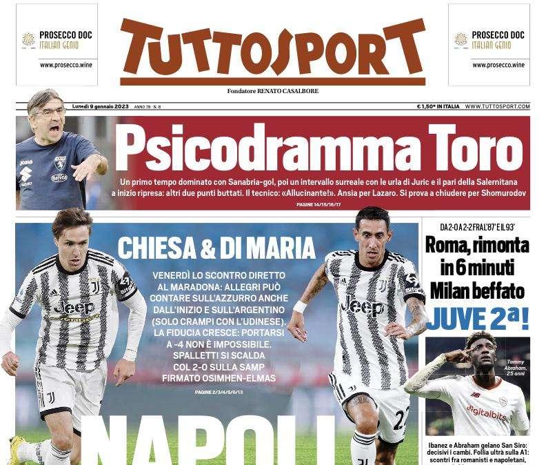 Tuttosport - Napoli arriviamo 