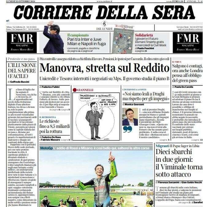 Corsera - Pari tra Inter e Juve, due in fuga 