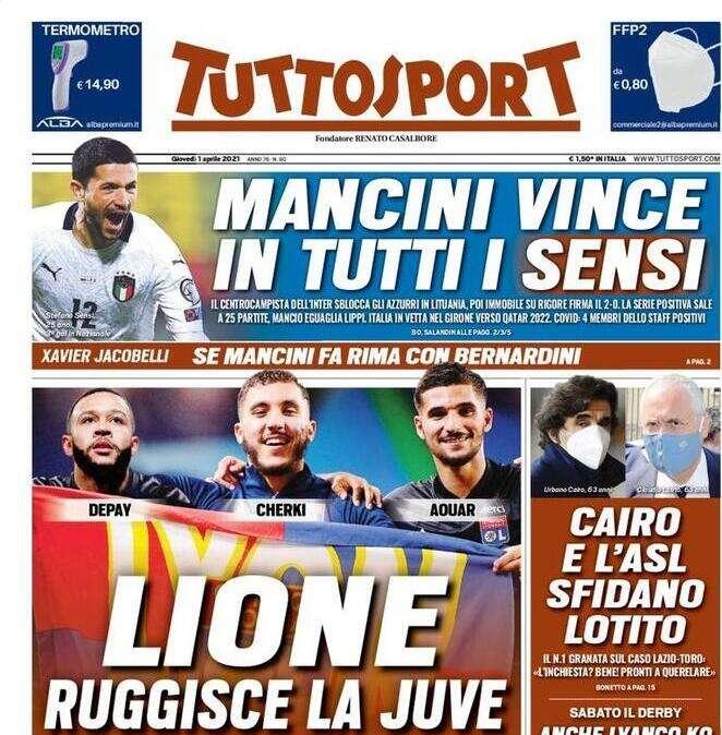 Tuttosport - Lione ruggisce la Juve