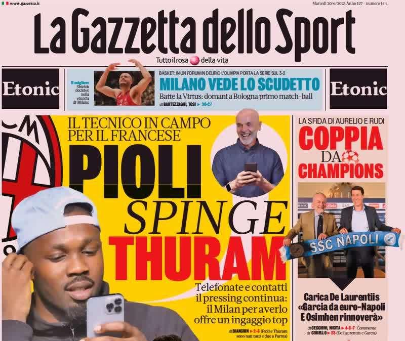 Gazzetta - Juve, Casadei e Weah Jr.