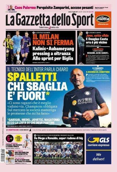 Gazzetta - Milan, caccia ad Aubameyang