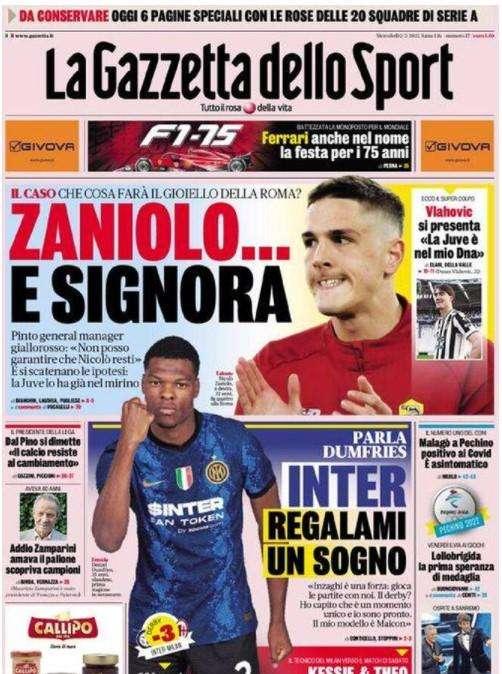 Gazzetta - Zaniolo e … Signora 