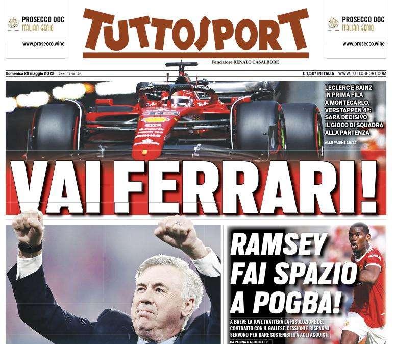 Tuttosport - Ramsey fai spazio a Pogba 