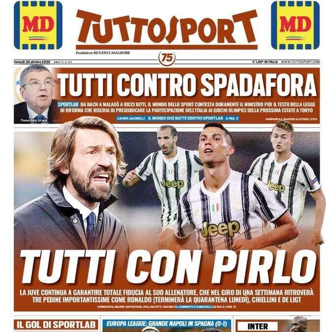 Tuttosport - Tutti con Pirlo 