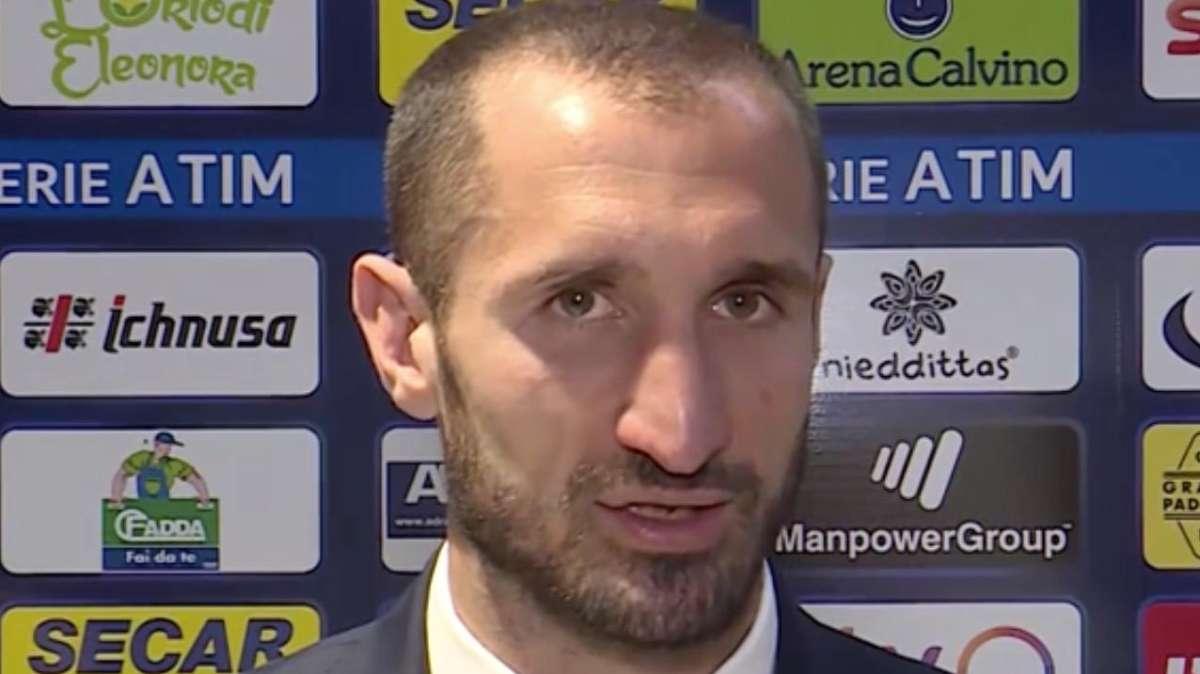 CHIELLINI A JTV: "Faccio fatica a ricordare una gara a Cagliari giocata con questa sicurezza. Kean patrimonio del calcio italiano. E' una figura positiva, non si meritava insulti ricevuti"