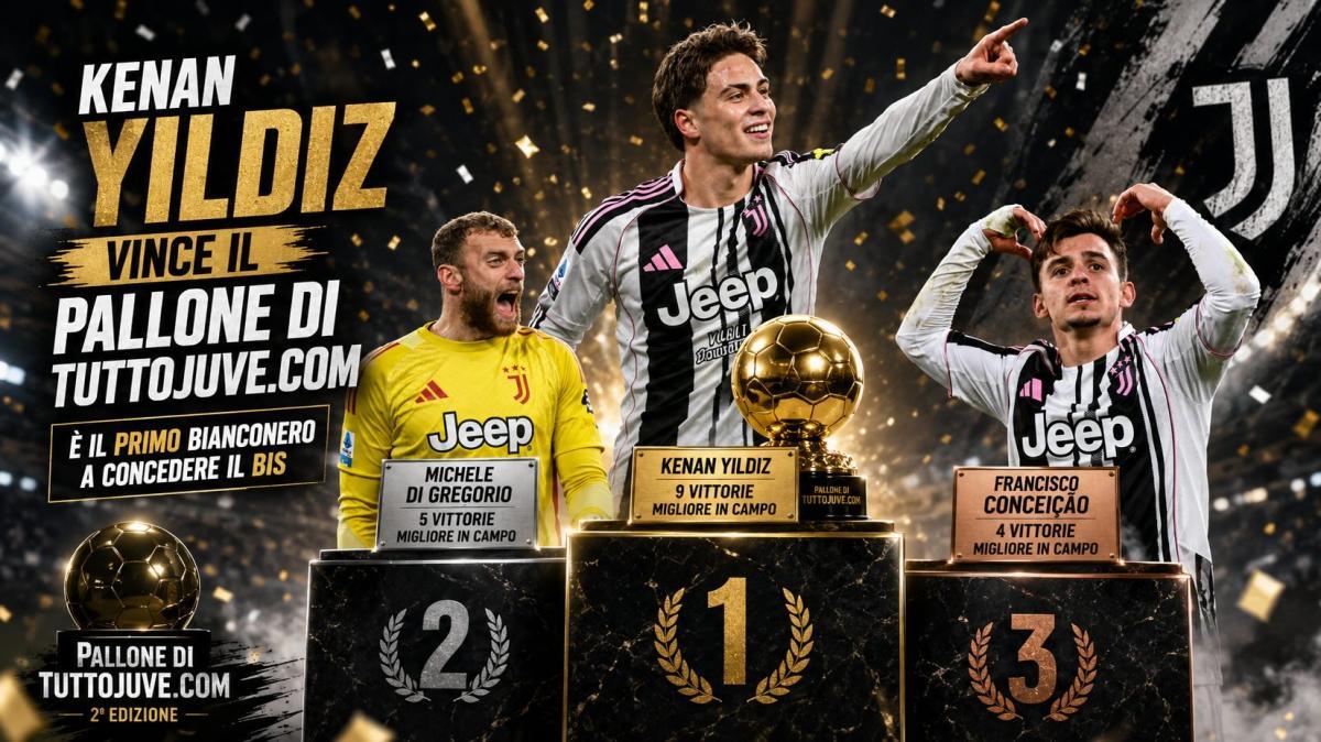 Kenan Yildiz vince la seconda edizione del "Pallone di TuttoJuve.com": è il primo bianconero a concedere il bis