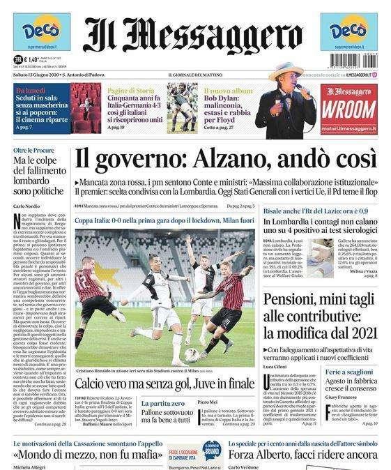 Il Messaggero - Calcio vero ma senza gol 