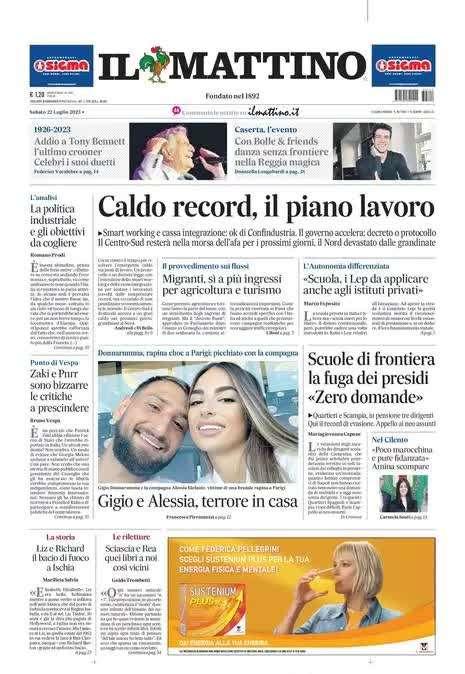 Il Mattino - Gigio e Alessia, terrore in casa 