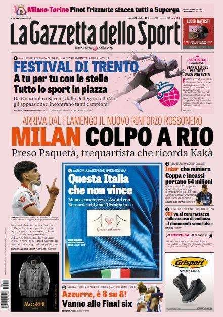 Gazzetta - Milan, colpo a Rio