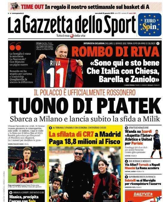 Gazzetta - Tuono di Piatek