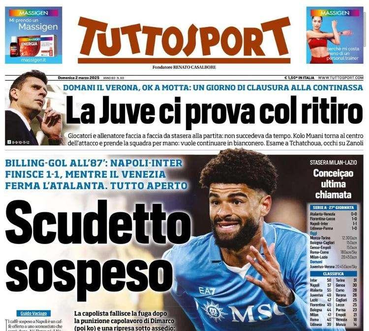 Tuttosport - La Juventus ci prova con il ritiro 