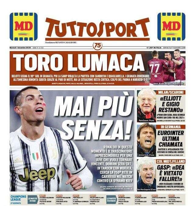 Tuttosport - Mai più senza 