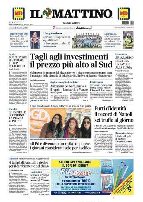 Il Mattino - Cori anti-napoletani, squalificata Juventus Under 15