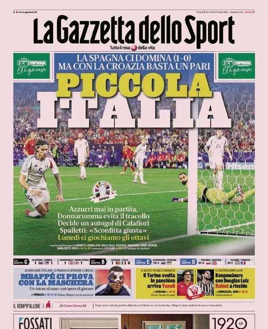 Gazzetta - Koopmeiners con Douglas Luiz, Rabiot a rischio