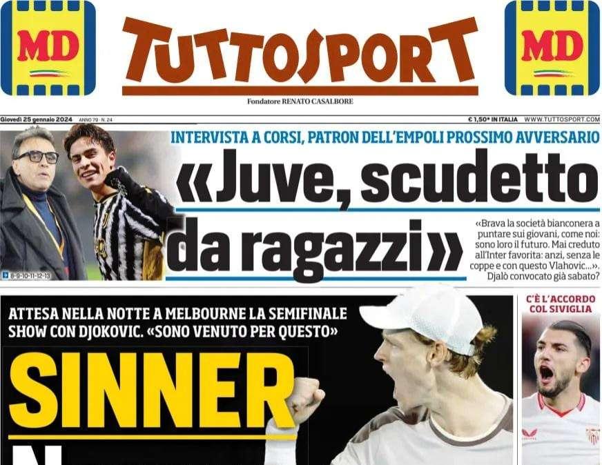 Tuttosport - Corsi: “Scudetto da ragazzi”