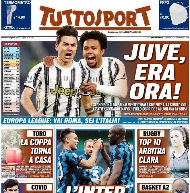 Tuttosport - Juve, era ora