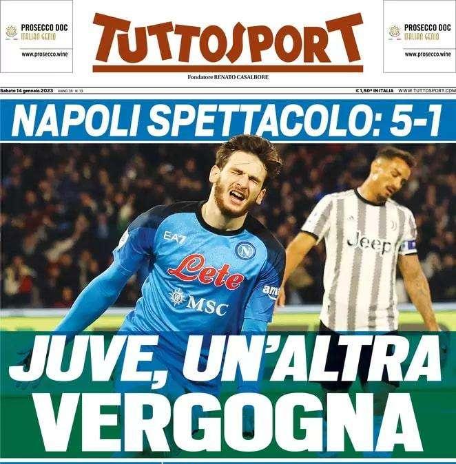 Tuttosport - Un’altra vergogna