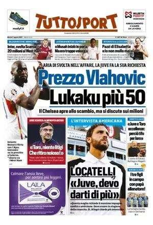 Tuttosport - Prezzo Vlahovic, 50 più Lukaku 
