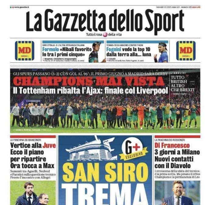 Gazzetta - Vertice Juve 