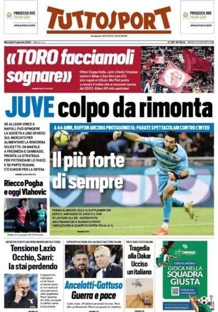 Tuttosport - Juve, colpo da rimonta 