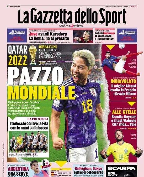 Gazzetta - Pazzo Mondiale. Juve, avanti Karsdorp. La Roma: no al prestito