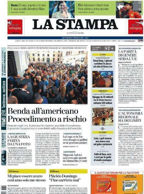 La Stampa - Via alle cessioni 
