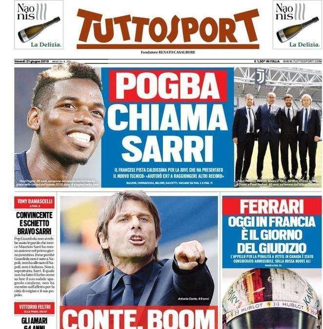 Tuttosport - Pogba chiama Sarri